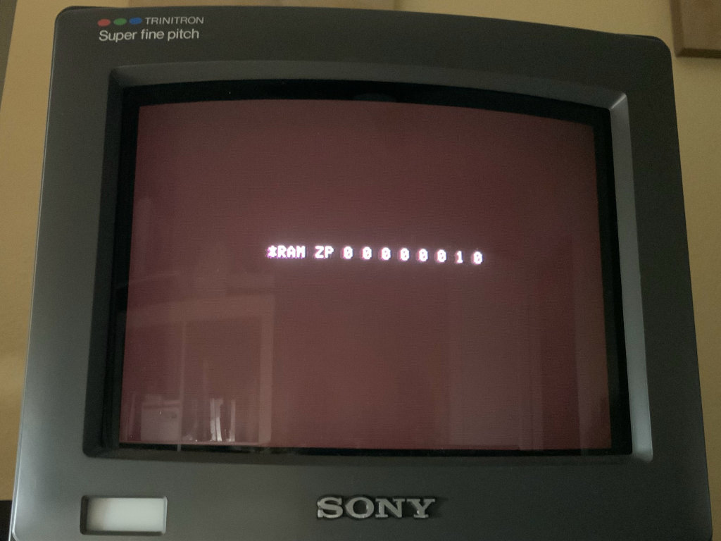 Apple IIc RAM diagnostic failure, aux bank bit 1