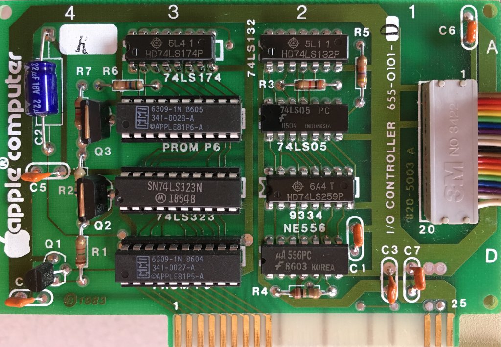 Apple IIe Apple I/O controller card