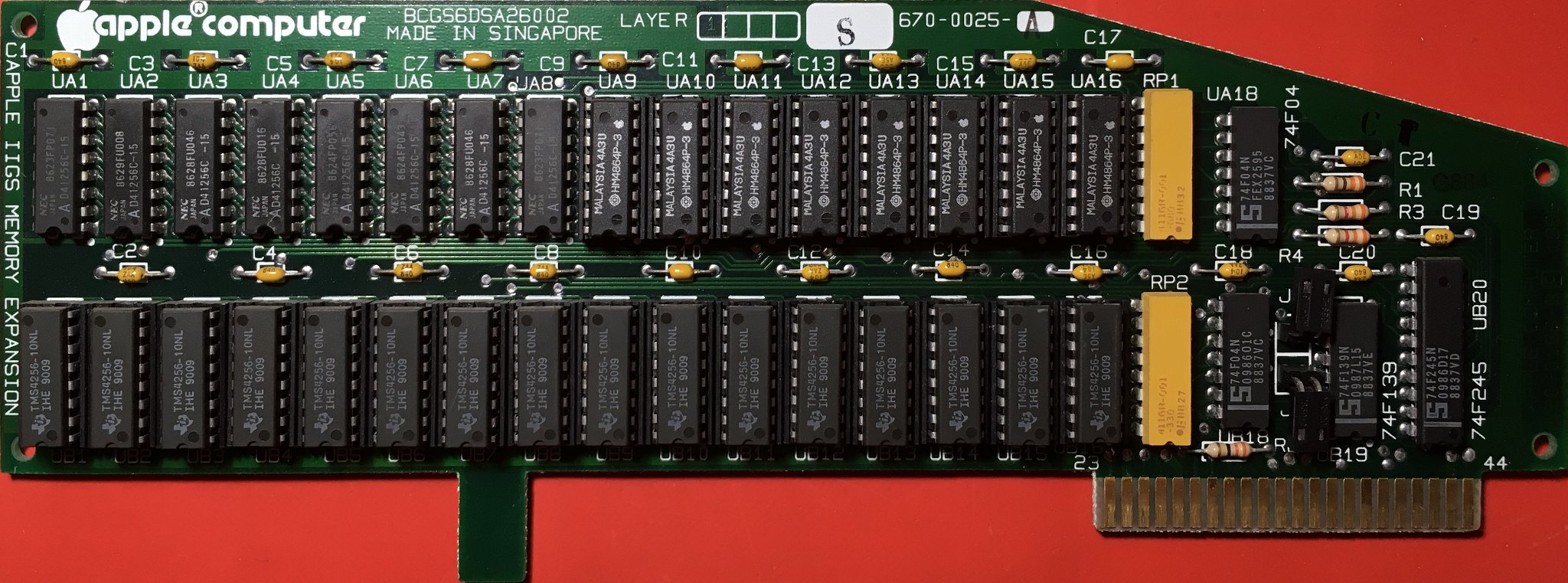 Apple IIGS memory expansion card